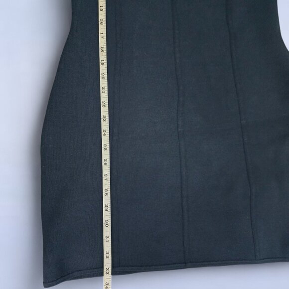 Aritzia Babaton Sculpt Knit Squareneck Tank Dress Dark Turquoise - Extra Large - Picture 9 of 9